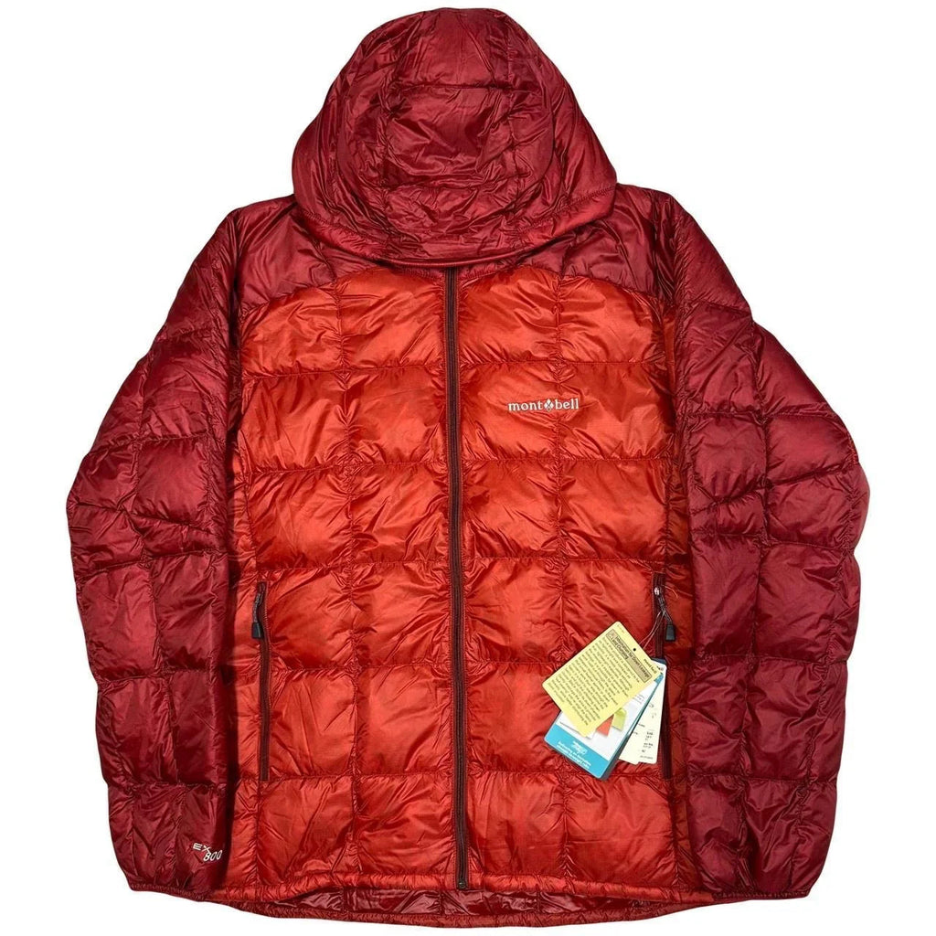 Endgrößen: Superior Daunen-Parka-Steppjacke in Rot