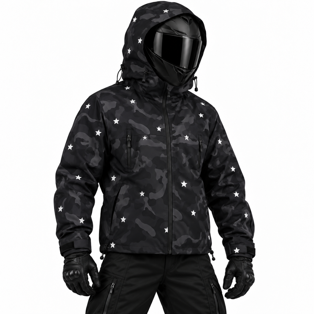 Night Shard Reflective Camo Tech Jacket