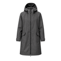 Water-Reactive Constellation Long Raincoat — Charcoal