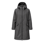 Water-Reactive Constellation Long Raincoat — Charcoal