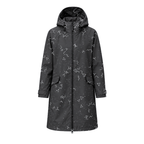 Water-Reactive Constellation Long Raincoat — Charcoal