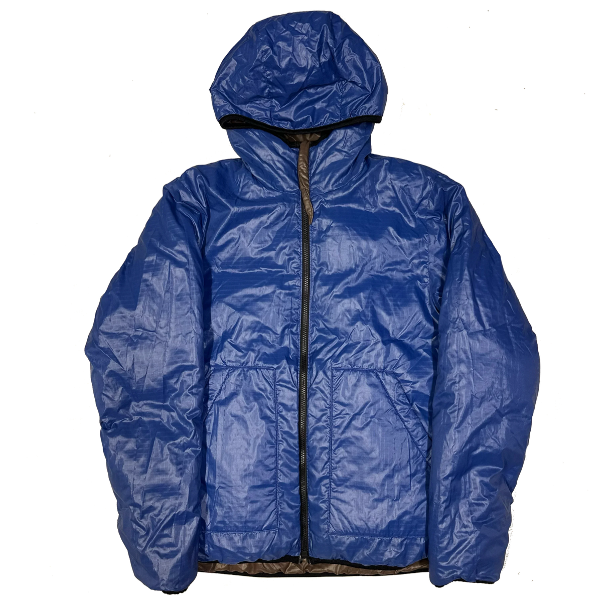 Tallas finales: Chaqueta acolchada reversible en marrón y azul