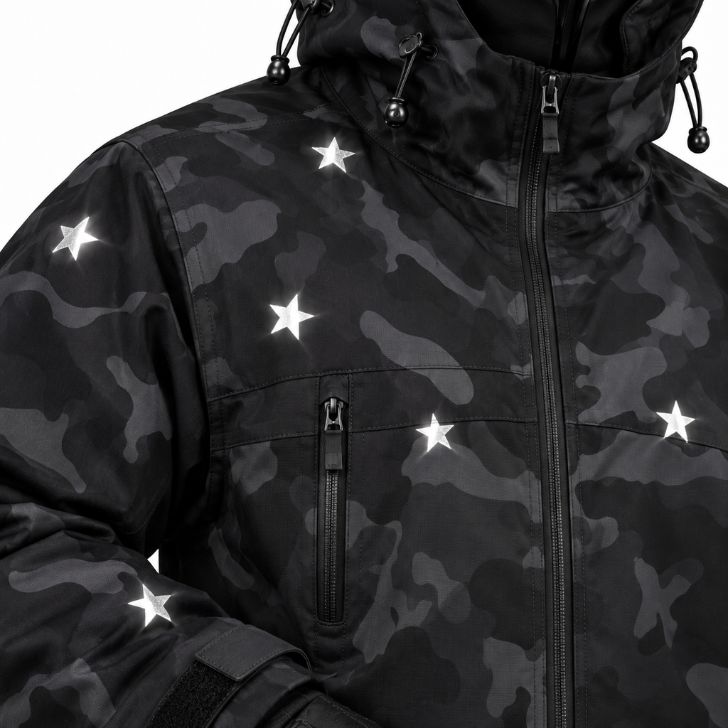Night Shard Reflective Camo Tech Jacket