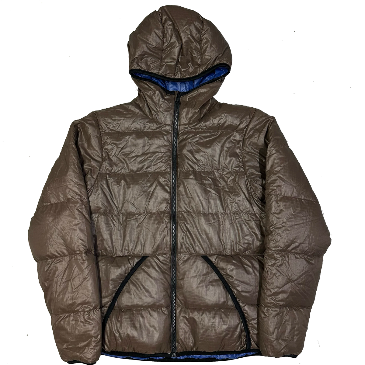 Tallas finales: Chaqueta acolchada reversible en marrón y azul