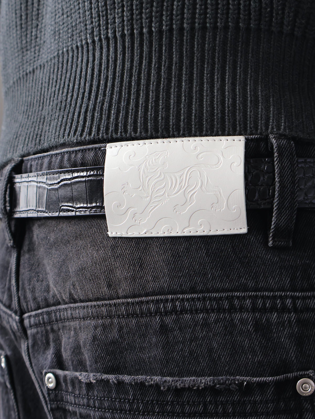 “Ivory Prowl” Baggy Denim