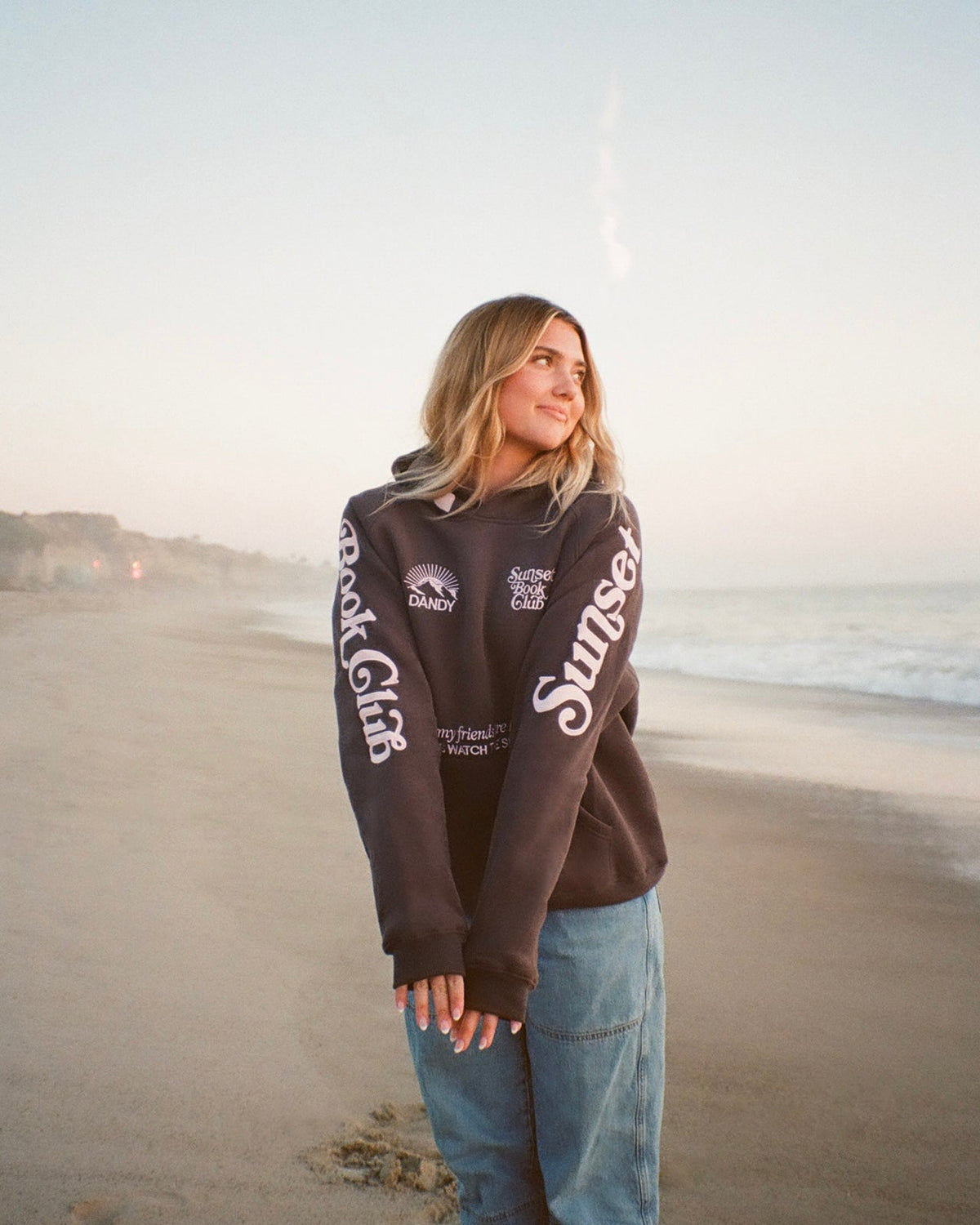 "Book Club" Oversized Lux Hoodie in Charcoal Gray