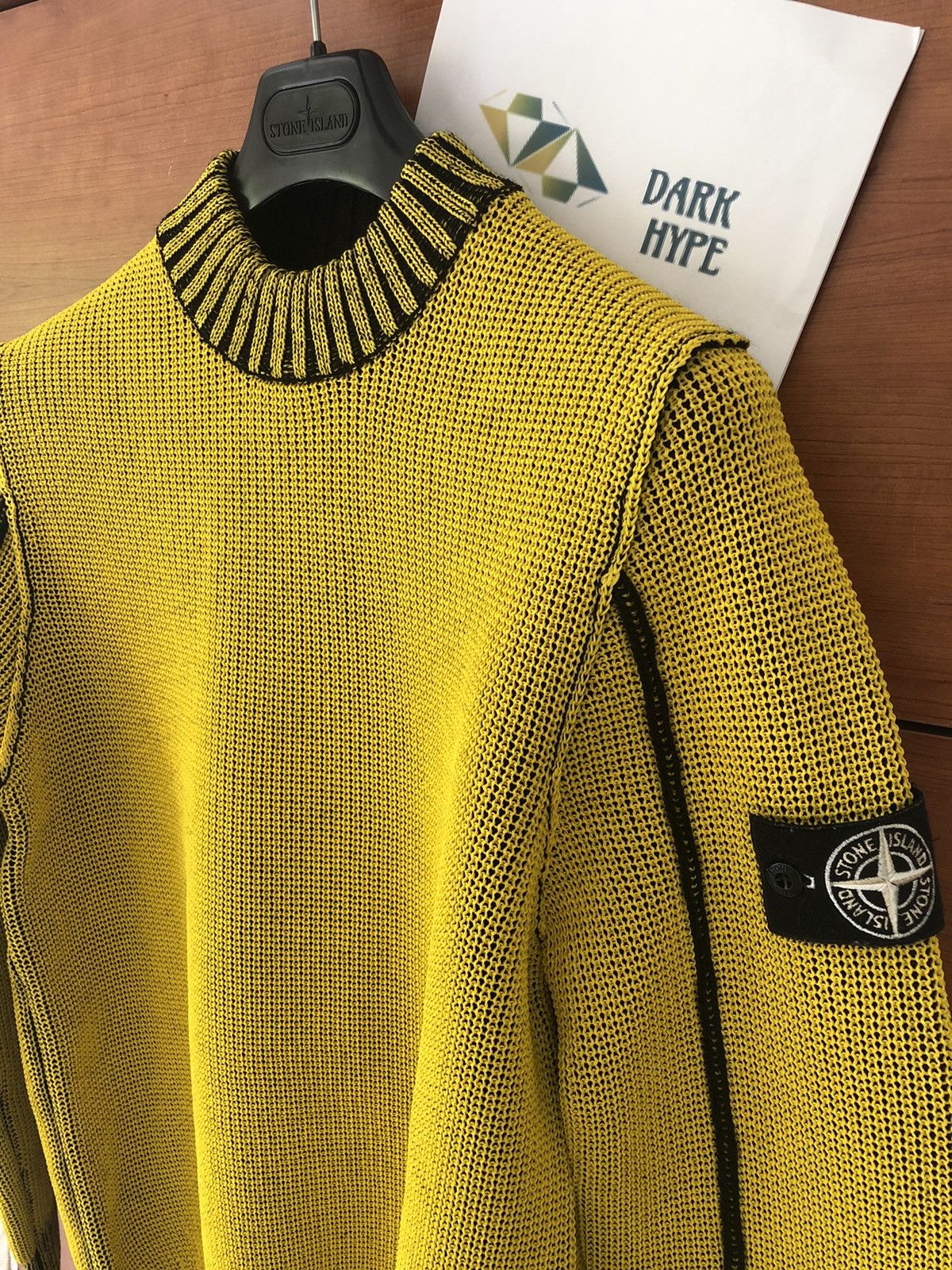 Heatrea 547B4 maglione Ice in maglia con girocollo — Giallo / Arancione
