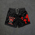Heartles Lovers Printed Casual Mesh Shorts