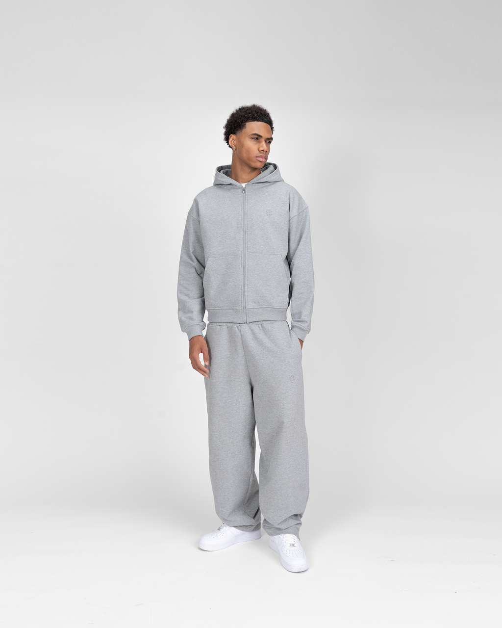 PANTALON DE JOGGING ZIP SU - GRIS
