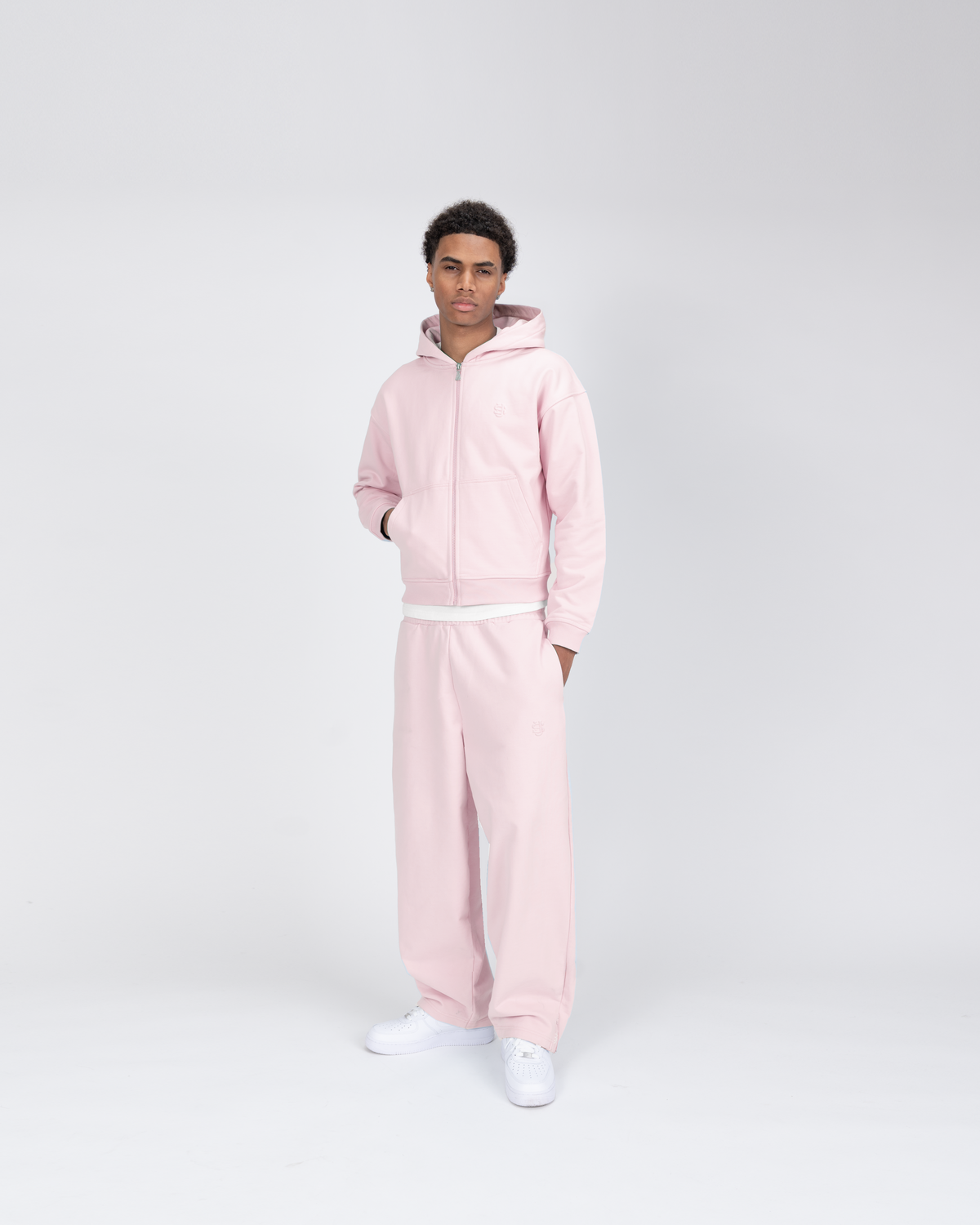 FELPA CON CERNIERA SU - ROSA