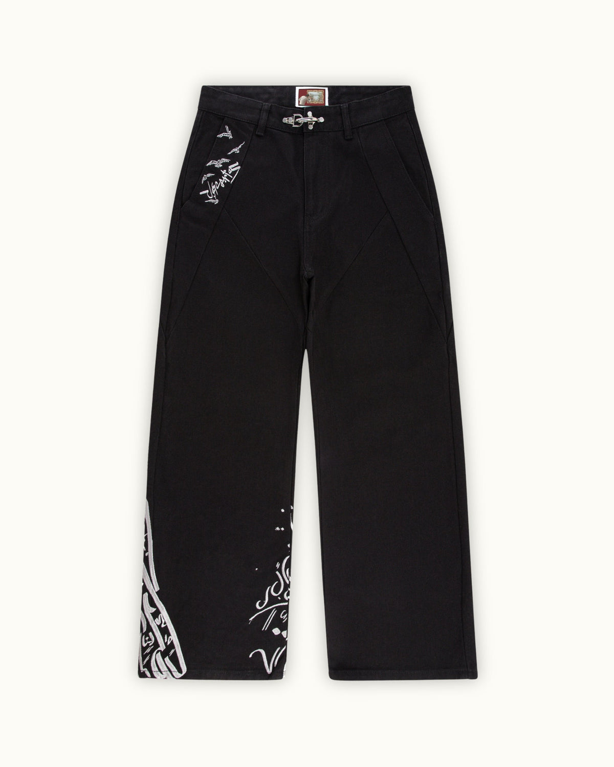 Pantalon croissant noir
