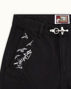 Black Crescent Pants