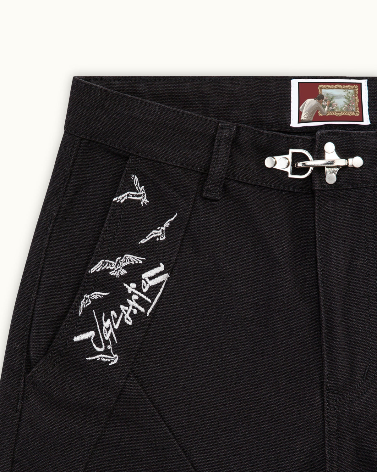 Pantalon croissant noir