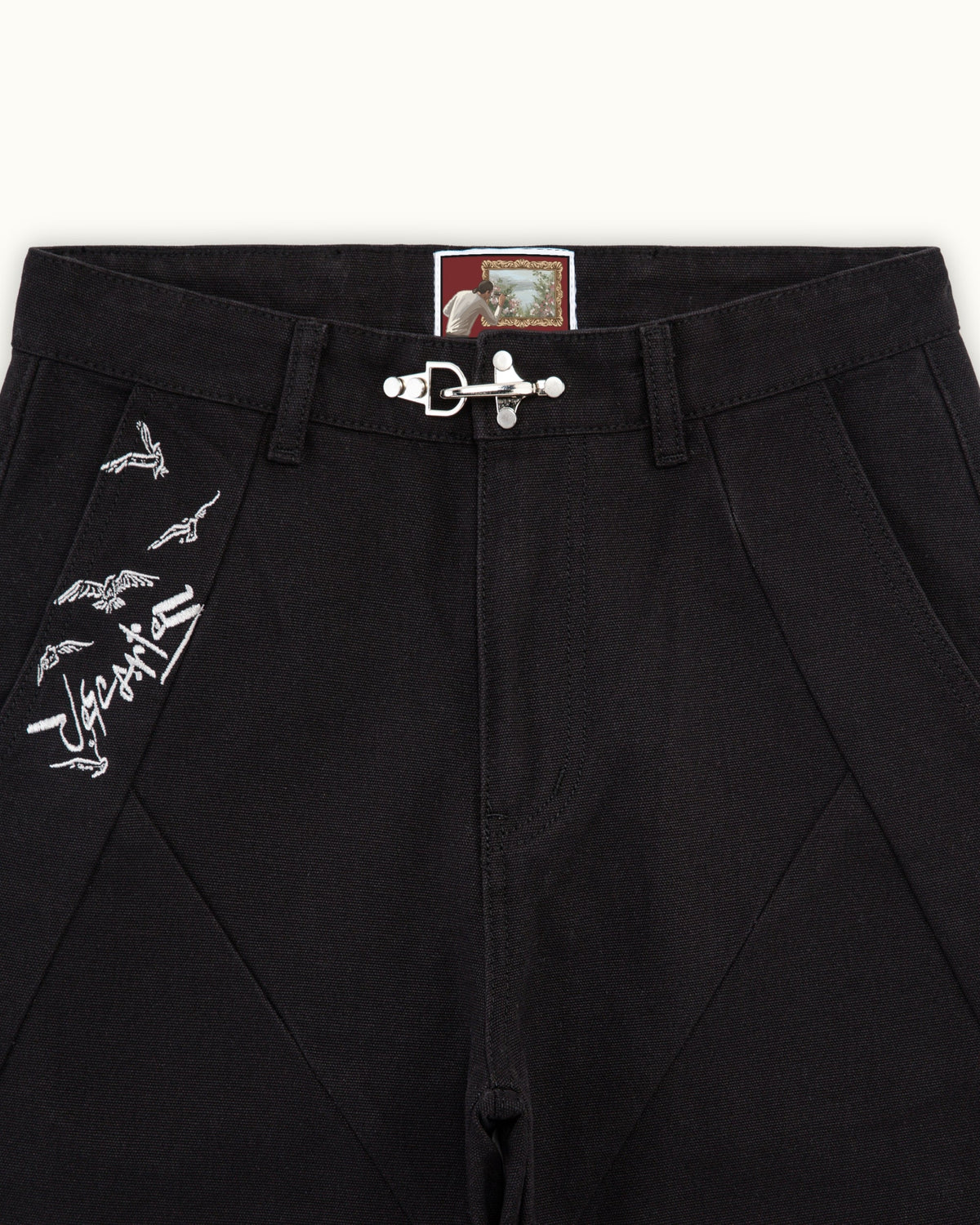 Pantalon croissant noir