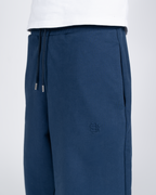 SU-joggingbroek met rits - marineblauw
