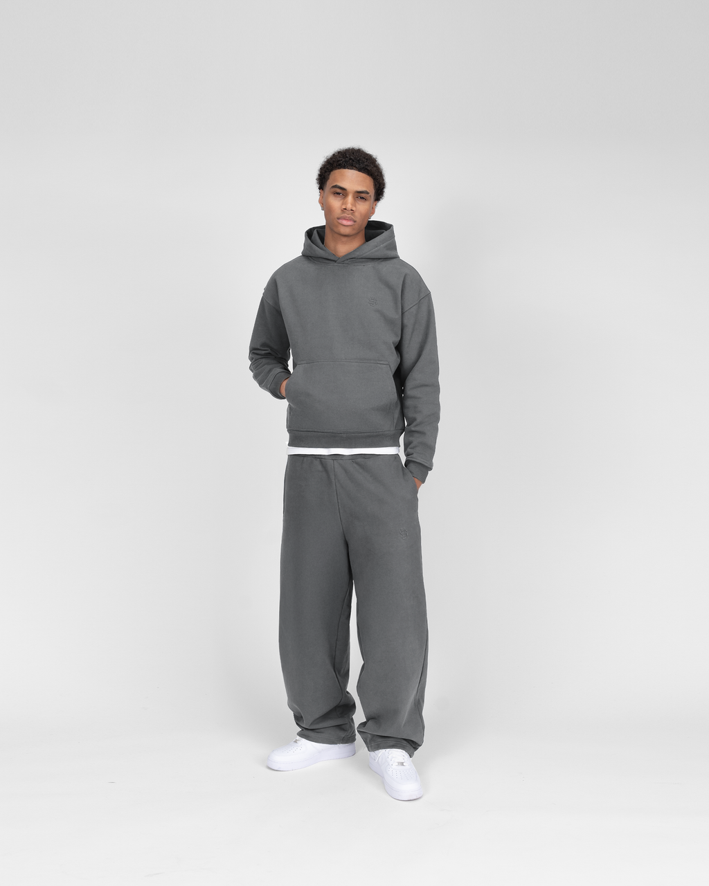 Bluza z kapturem - antracytowa