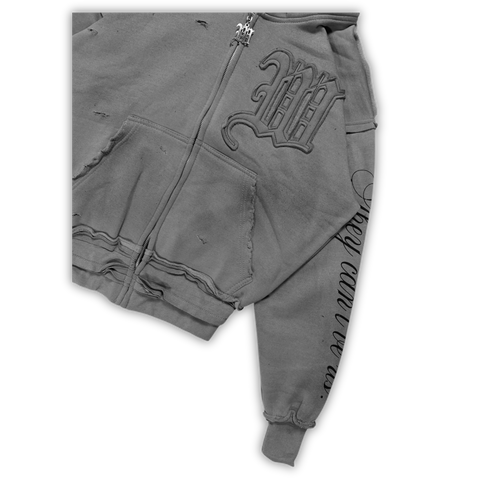 "RAW CEMENT" FELPA CON CAPPUCCIO HIDDEN SINS