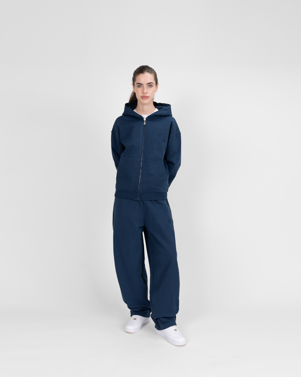 Sudadera con cremallera - azul marino