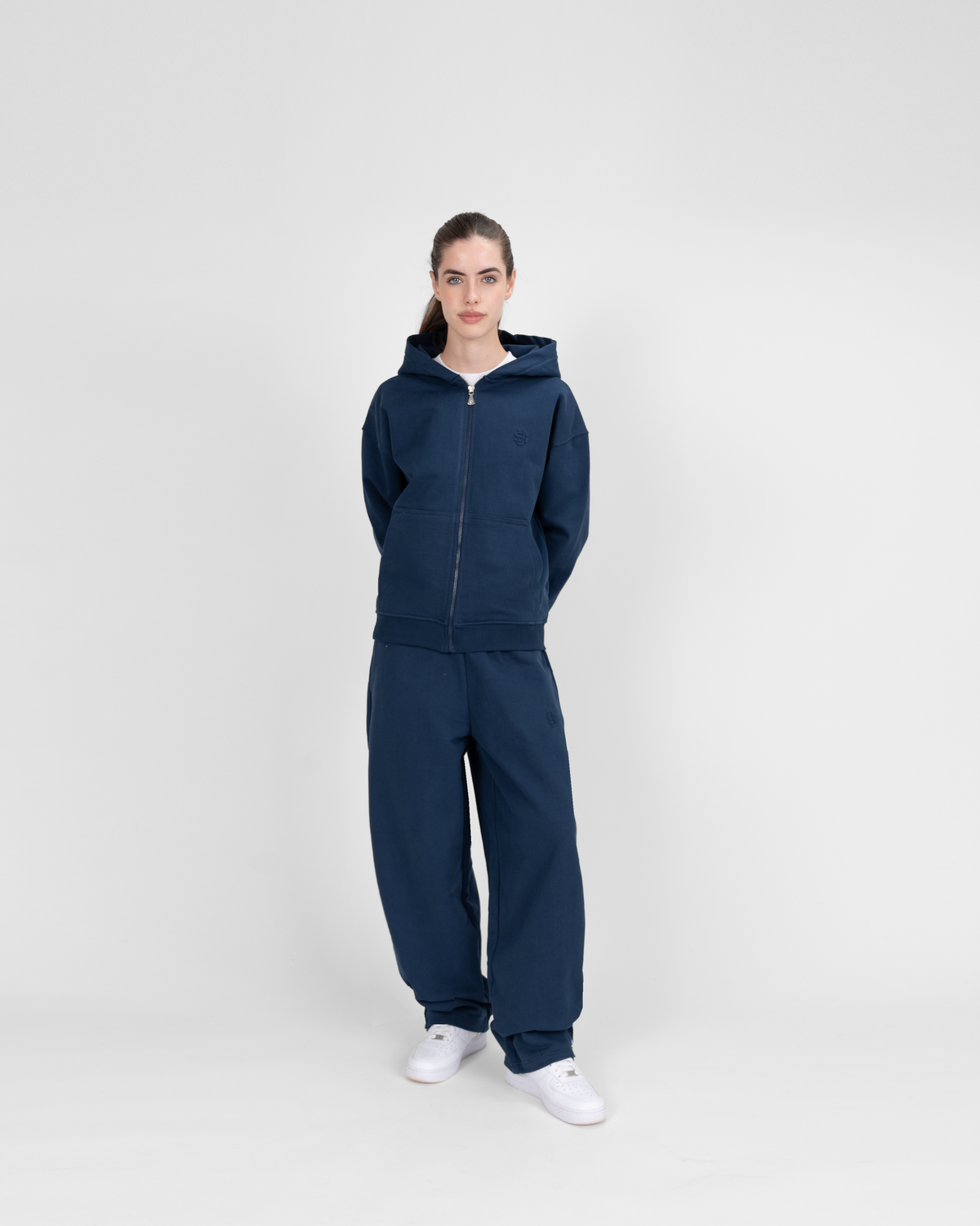 Sudadera con cremallera - azul marino