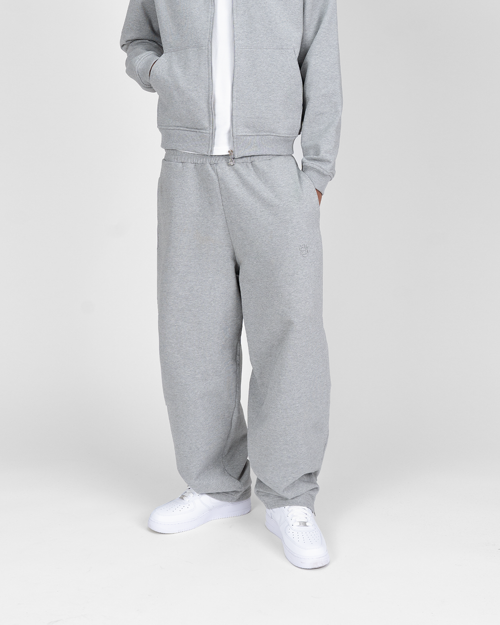 PANTALON DE JOGGING ZIP SU - GRIS