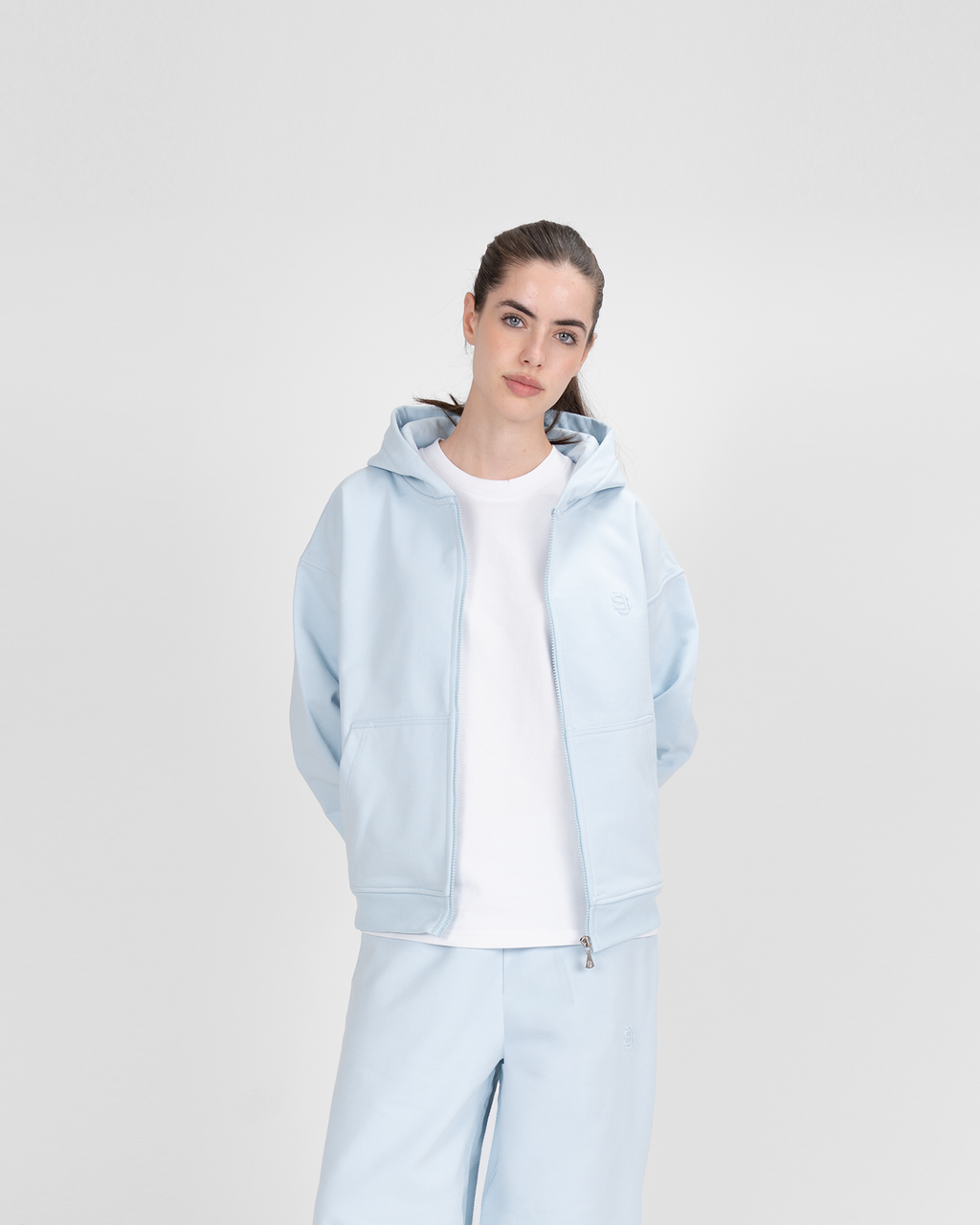 Cerniera SU - azzurro ghiaccio