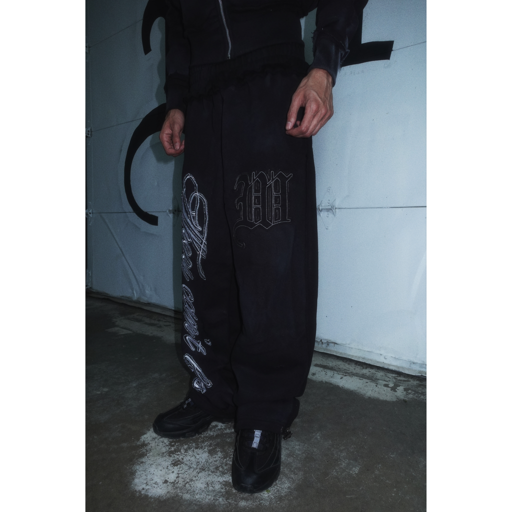 "ASPHALT" CRYSTALIZED SWEATSUIT