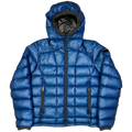 Final Sizes: Square Stitch Puffer Jacket In Blue