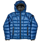 Final Sizes: Square Stitch Puffer Jacket In Blue