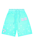 Turkooisblauwe shorts