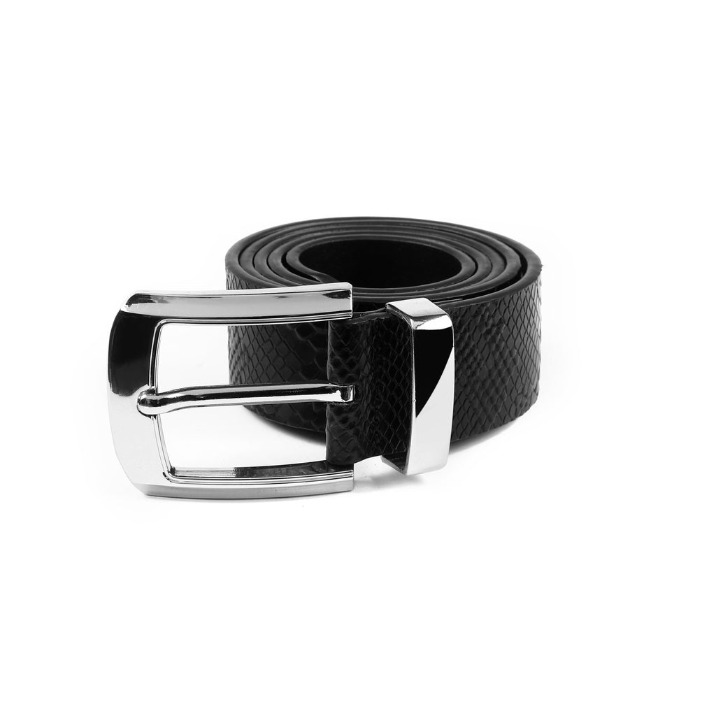 CINTURÓN DE CUERO DE PIEL DE SERPIENTE