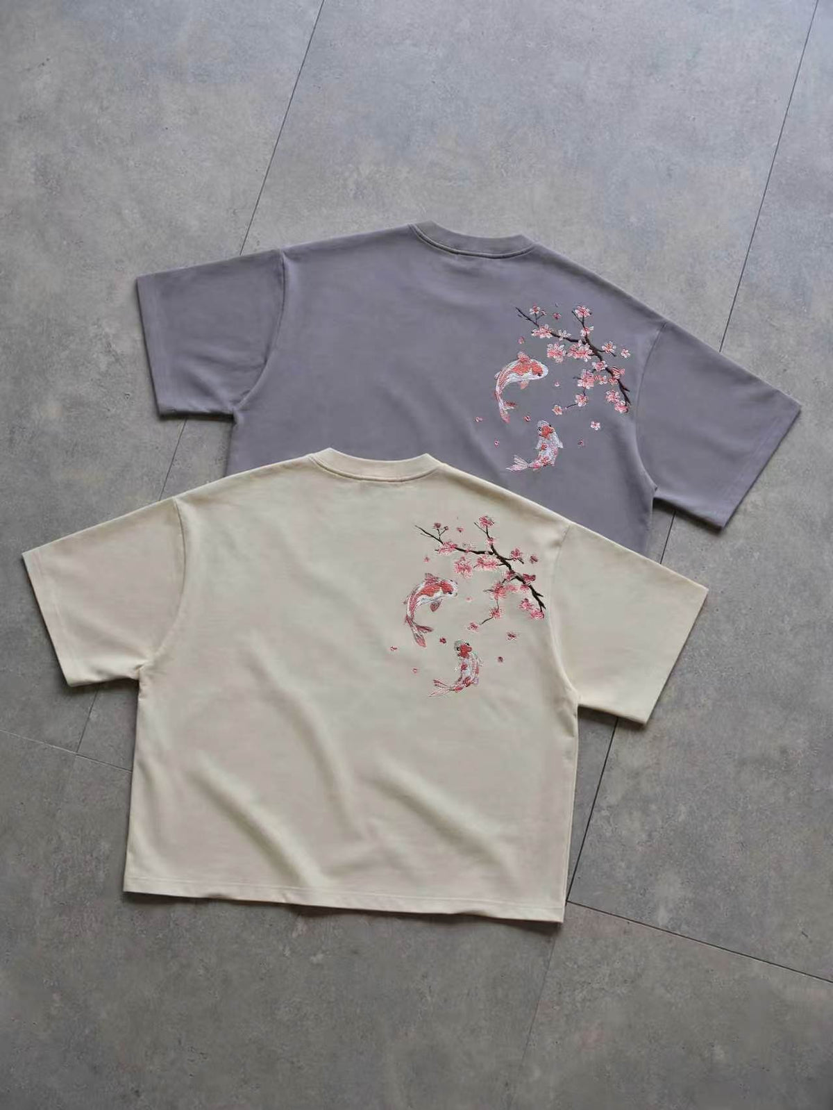 “Drifting Blossom” T-shirt - Crème