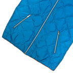 Final Sizes: Diamond Stitch Reversible Puffer Jacket In Blue & Orange