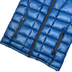 Final Sizes: Square Stitch Puffer Jacket In Blue