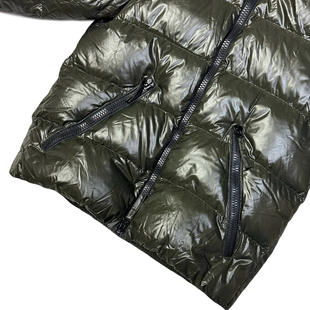 Final Sizes: Puffer Jacket In Khaki Green