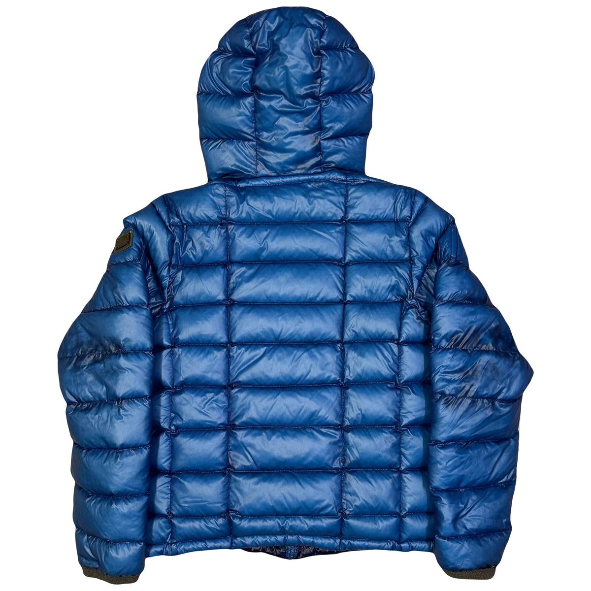 Final Sizes: Square Stitch Puffer Jacket In Blue