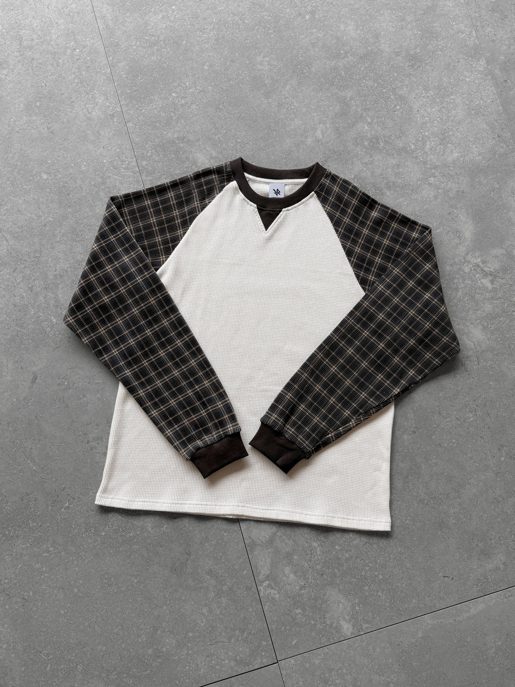 WAFFLE LONG SLEEVES - Espresso