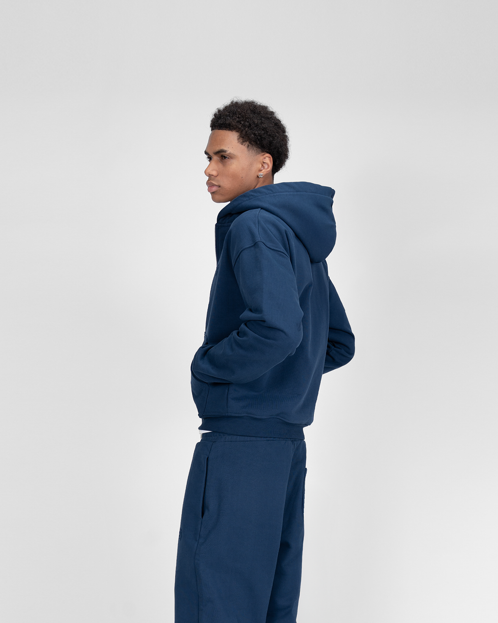 Sudadera con cremallera - azul marino