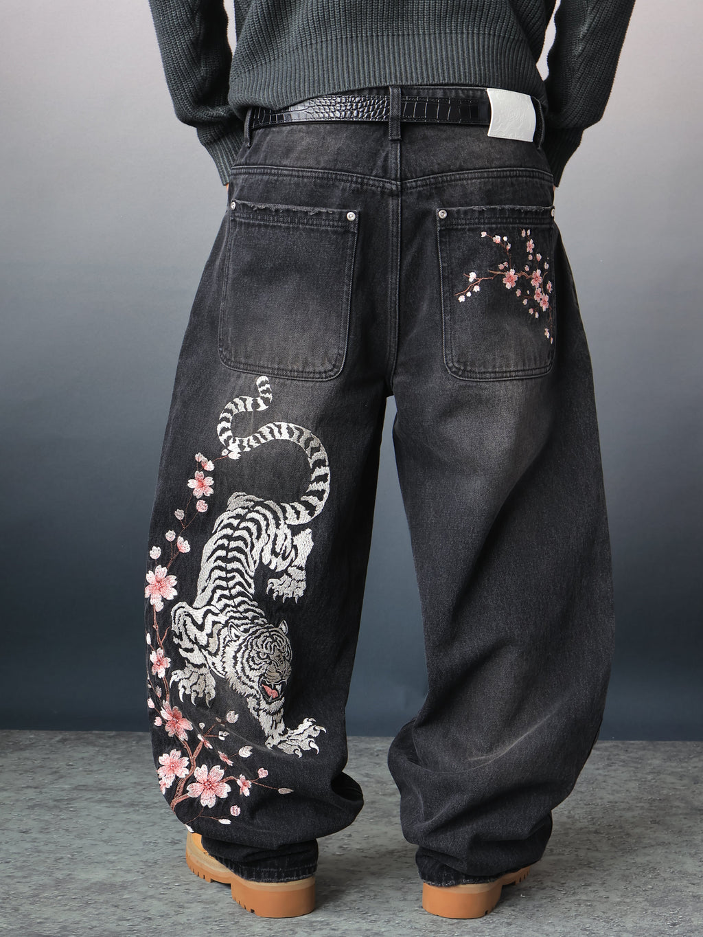 “Ivory Prowl” Baggy Denim