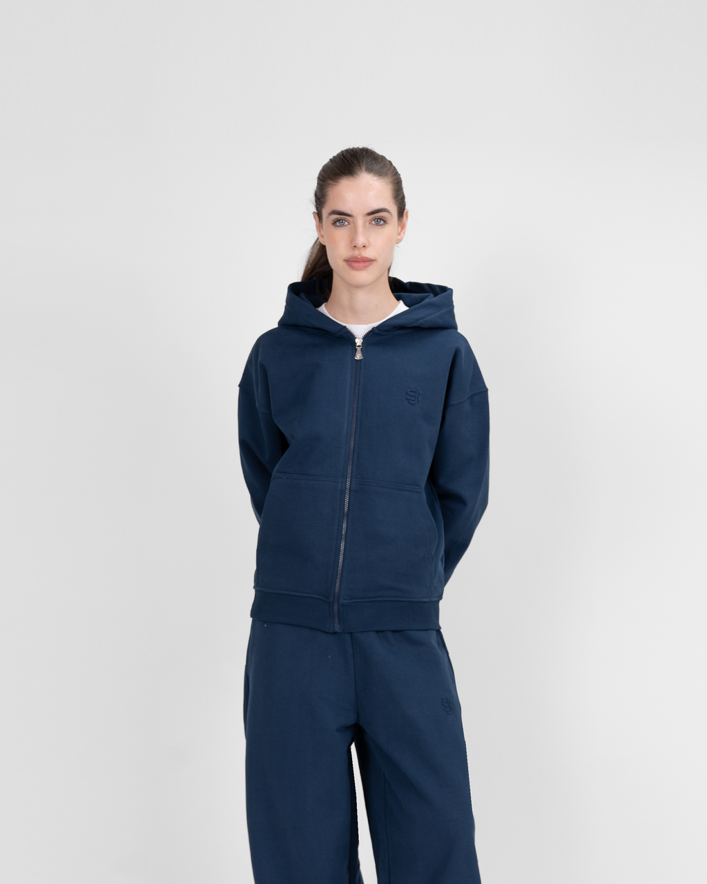 Sudadera con cremallera - azul marino