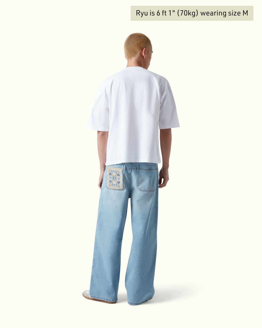 Teppich aus Denim-Patchwork