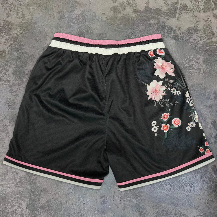 Tide Brand Blumen-Kunst Sportshorts