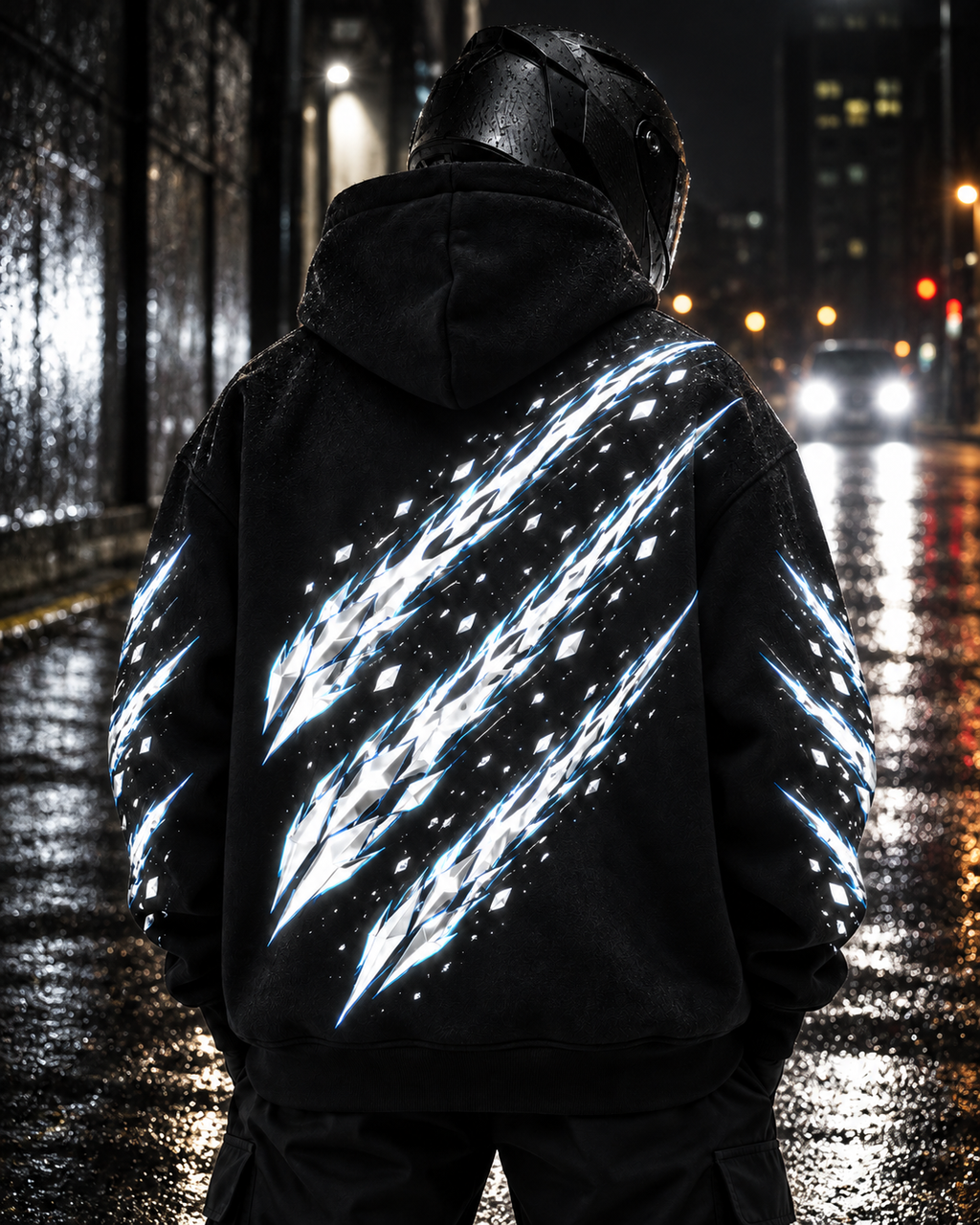 Meteor Trail reflektierender Hoodie