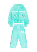 Turkooisblauw trainingspak