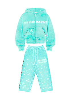 Tuta blu turchese