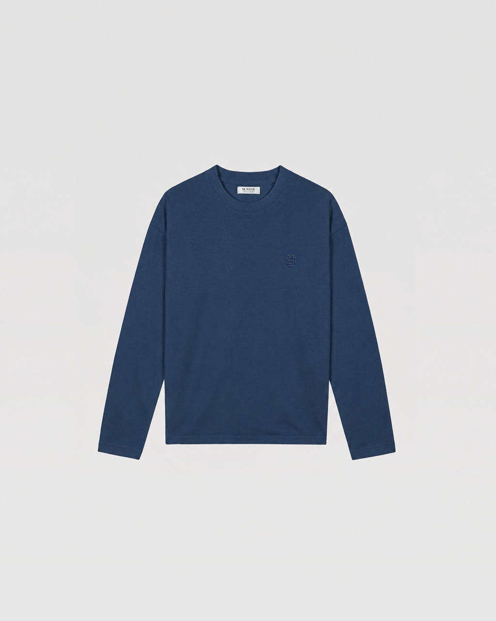 SU LANGARM-SHIRT - MARINEBLAU