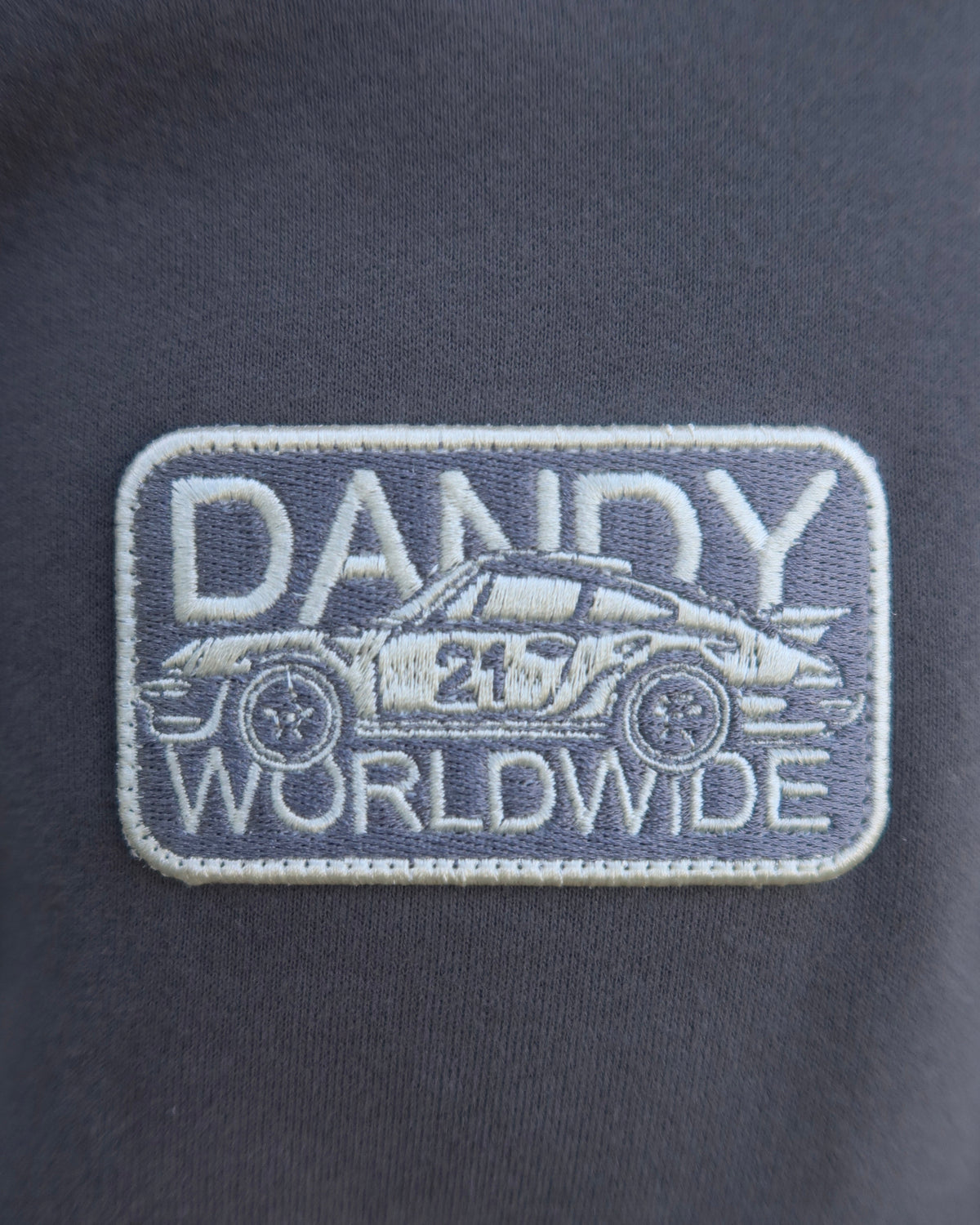 "Racing Heart" Oversized Lux Hoodie in Dark Gray
