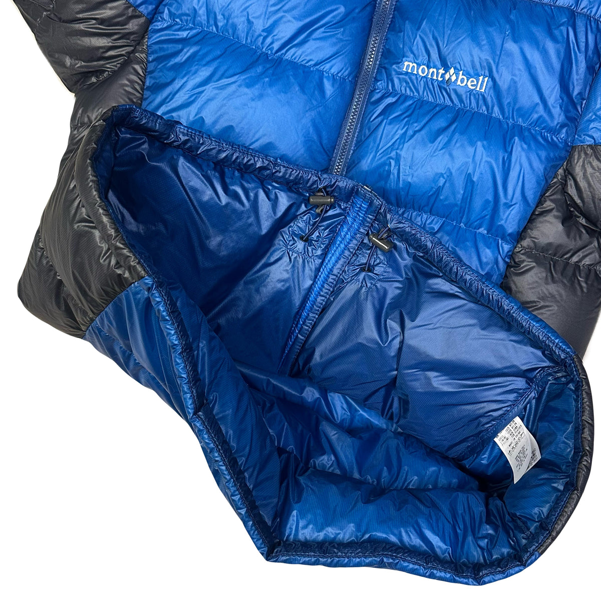 Laatste maten: gewatteerde parka-jas met Mirage Down in blauw