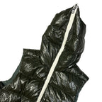 Final Sizes: Hooded Puffer Gilet In Dark Green