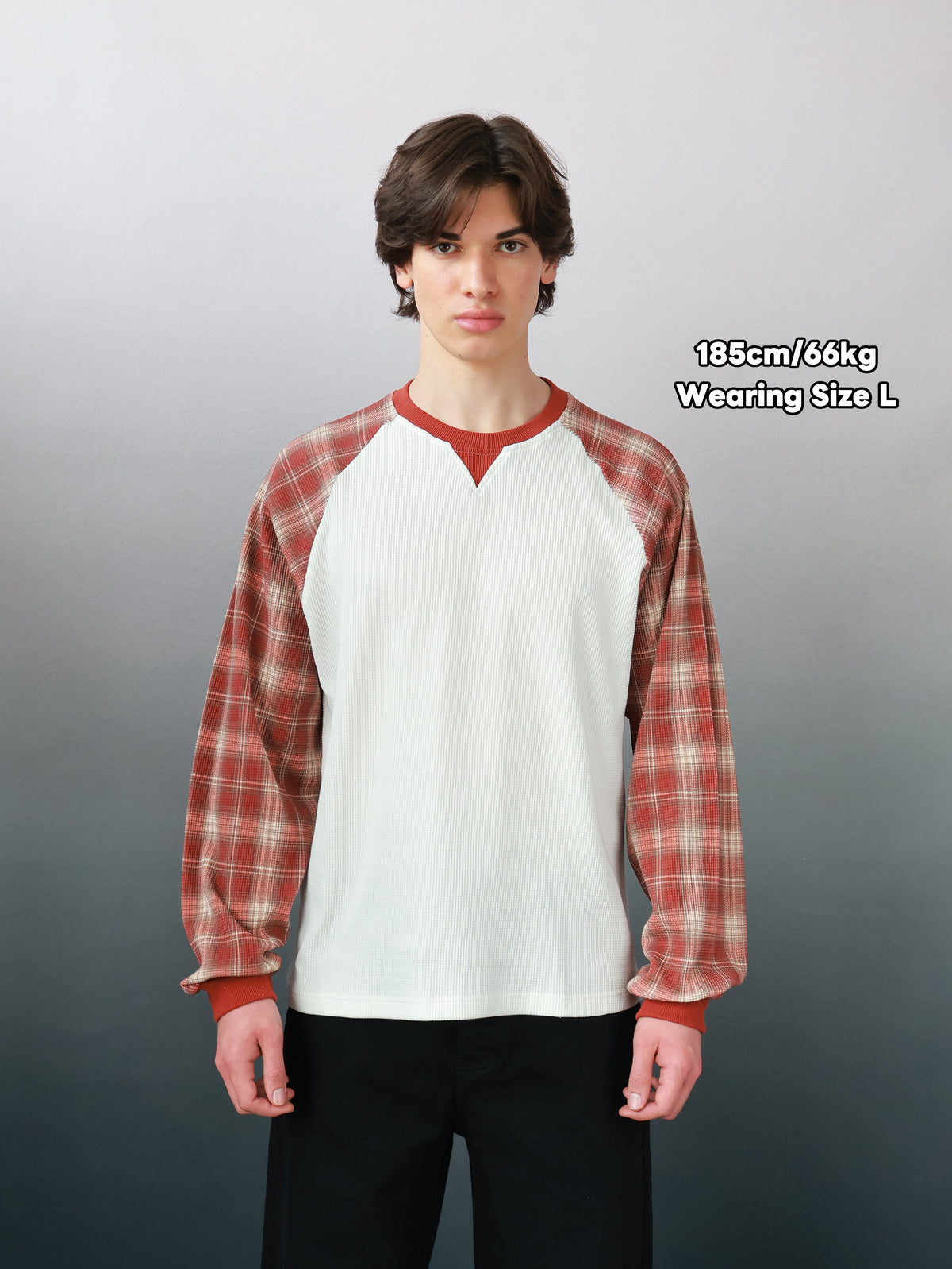 WAFFLE LONG SLEEVES - Wine