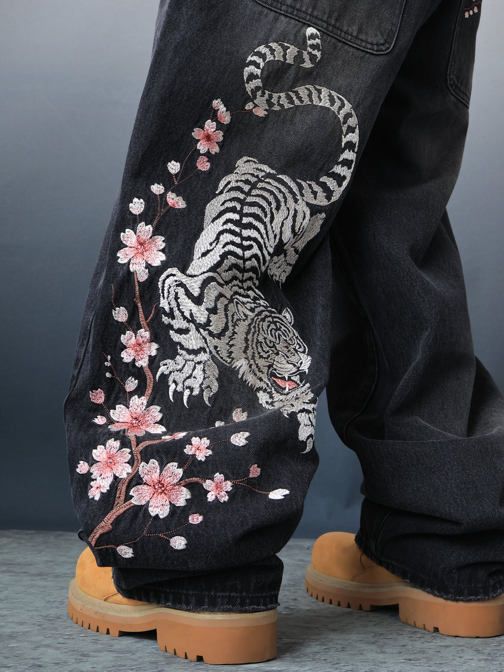 “Ivory Prowl” Baggy Denim
